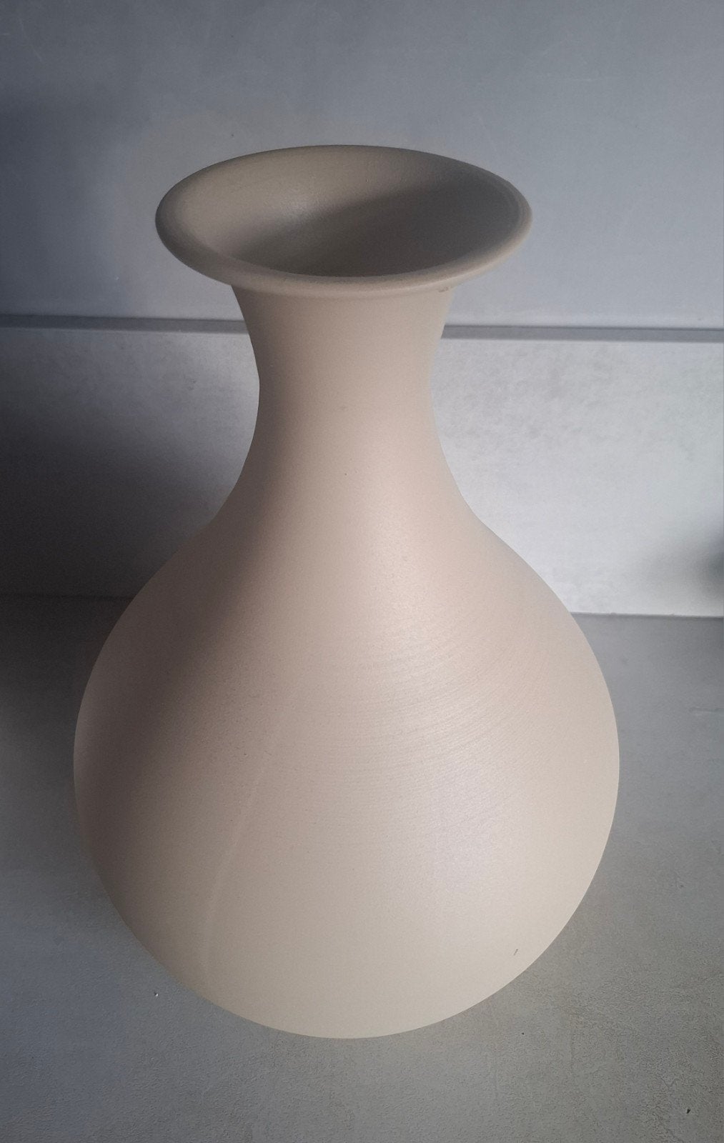 Taupe kegelvormige vaas Jerup, Overige kleuren, 35 cm, Ophalen of Verzenden, Zo goed als nieuw