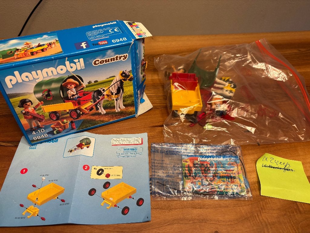 playmobil huifkar 6948, Complete set, Voertuig, Ophalen of Verzenden, Zo goed als nieuw