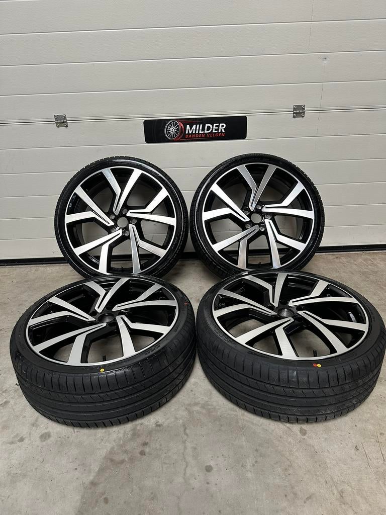 Volkswagen Brescia Look velgen + zomerbanden 19” 5x112 nieuw, 19 inch, Industrieweg Oost 5b9, Banden en Velgen, Nieuw