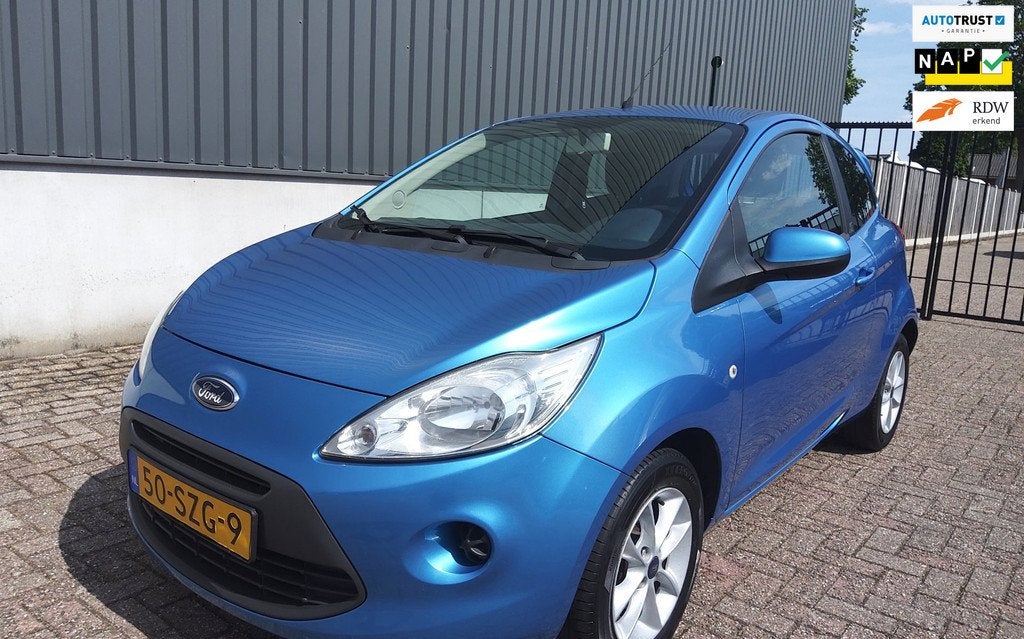 Ford Ka 1.2 Cool & Sound start/stop|AIRCO|met achterspoiler!, Auto's, Ford, Voorwielaandrijving, Euro 5, Gebruikt, 1242 cc