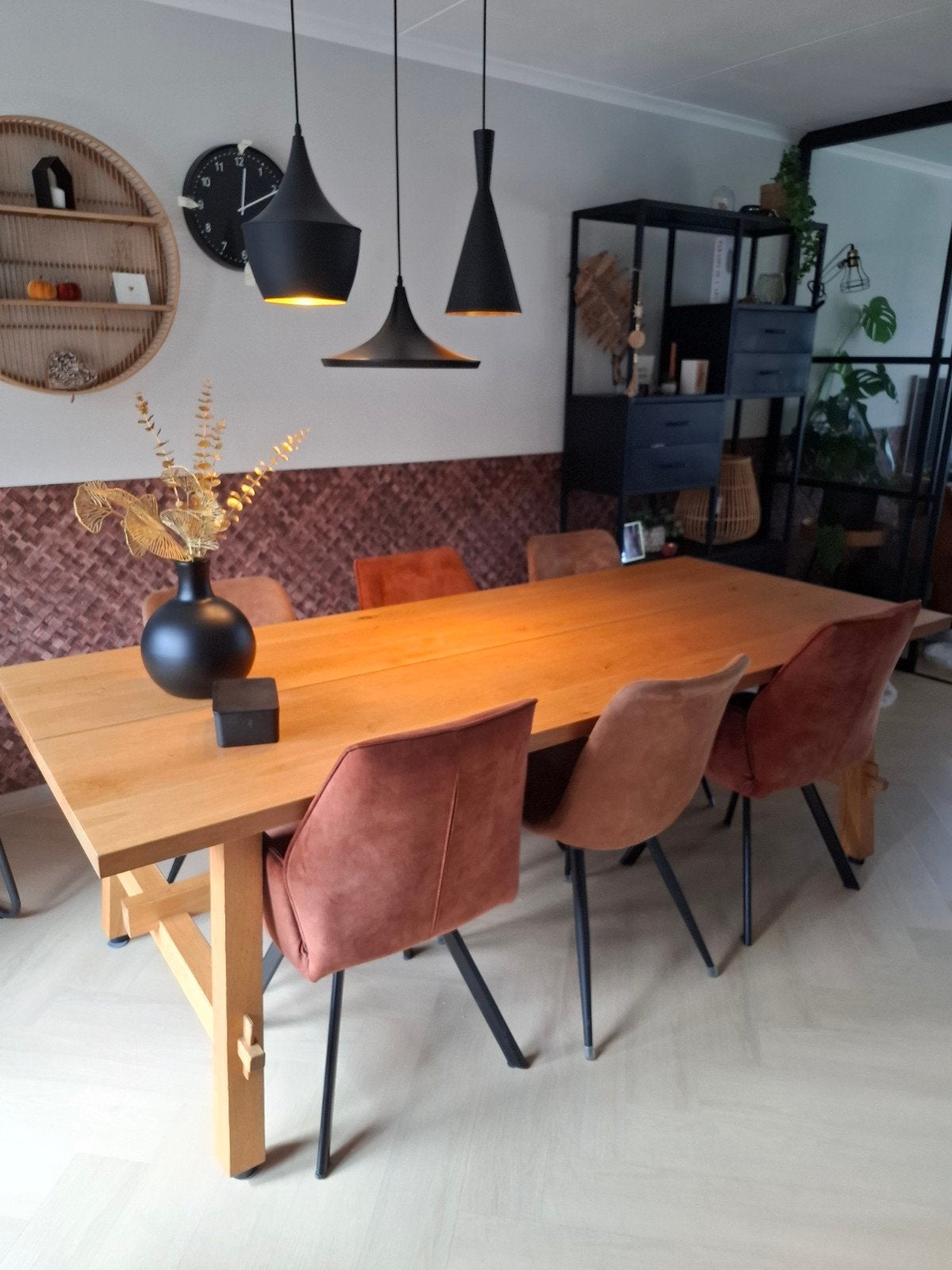 Nette eettafel, Huis en Inrichting, Ophalen, Gebruikt, 200 cm of meer, 50 tot 100 cm