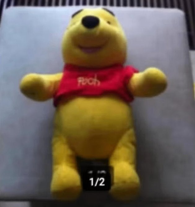 Knuffel Winnie de Pooh hoogte 45 cm, Ophalen of Verzenden, Zo goed als nieuw, Dinosaurus, Overige merken