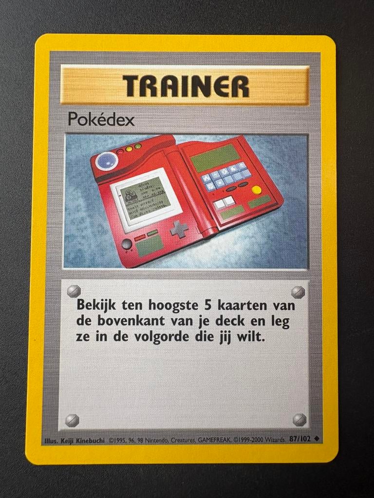 Pokedex 87/102 Base Set Nederlands, Hobby en Vrije tijd, Verzamelkaartspellen | Pokémon, Zo goed als nieuw, Ophalen of Verzenden