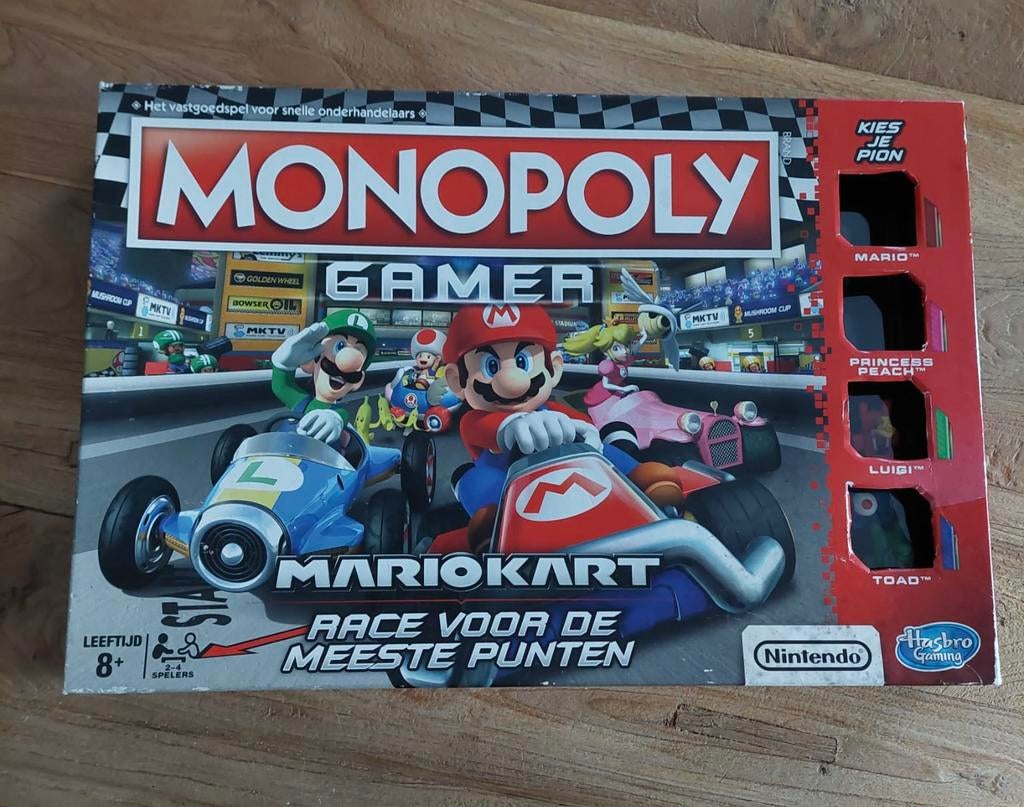 Monopoly Mario Kart compleet en in goede staat, Ophalen of Verzenden, Zo goed als nieuw