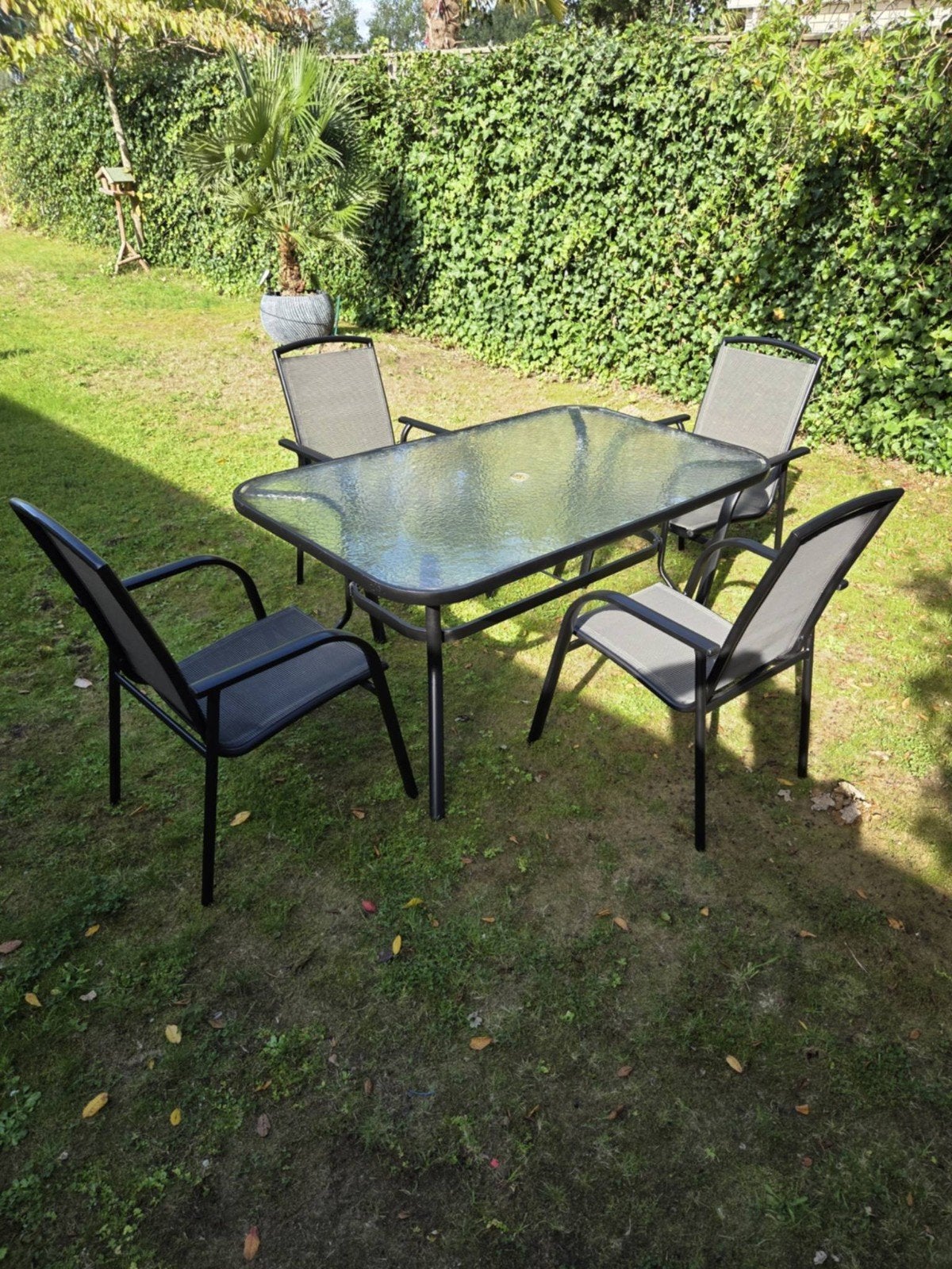 Tuinset  tafel 150x90, Gebruikt, Ophalen of Verzenden, Tuinset, Eettafel
