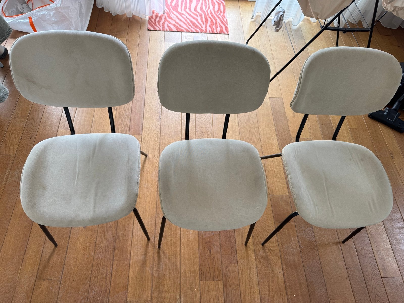 3x HK living eetkamerstoelen, Ophalen, Gebruikt, Overige kleuren, Drie