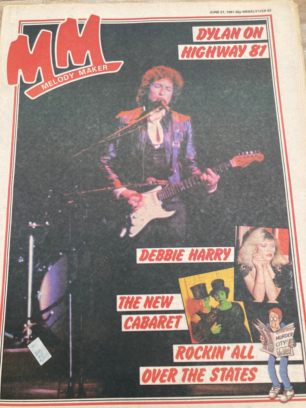 MELODY MAKER 1981 oa FIX Bob Dylan POSITIVE NOISE Blondie, Ophalen of Verzenden, Gelezen, Muziek, Film of Tv