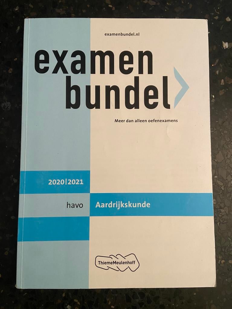 Examenbundel Aardrijkskunde havo 2020/2021, Boeken, Ophalen of Verzenden, Zo goed als nieuw, HAVO, Aardrijkskunde