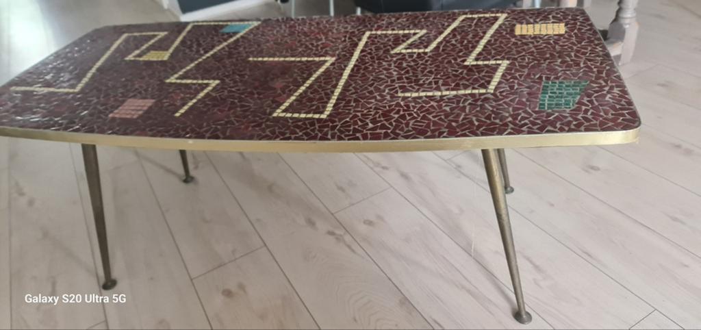 Berthold Müller vintage mozaik salontafel, Ophalen of Verzenden