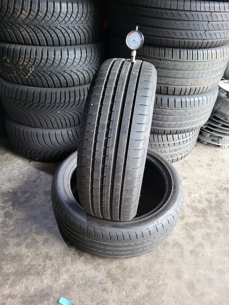 2 x 205/45/18 Goodyear banden 6mm profiel 100,- Incl montage