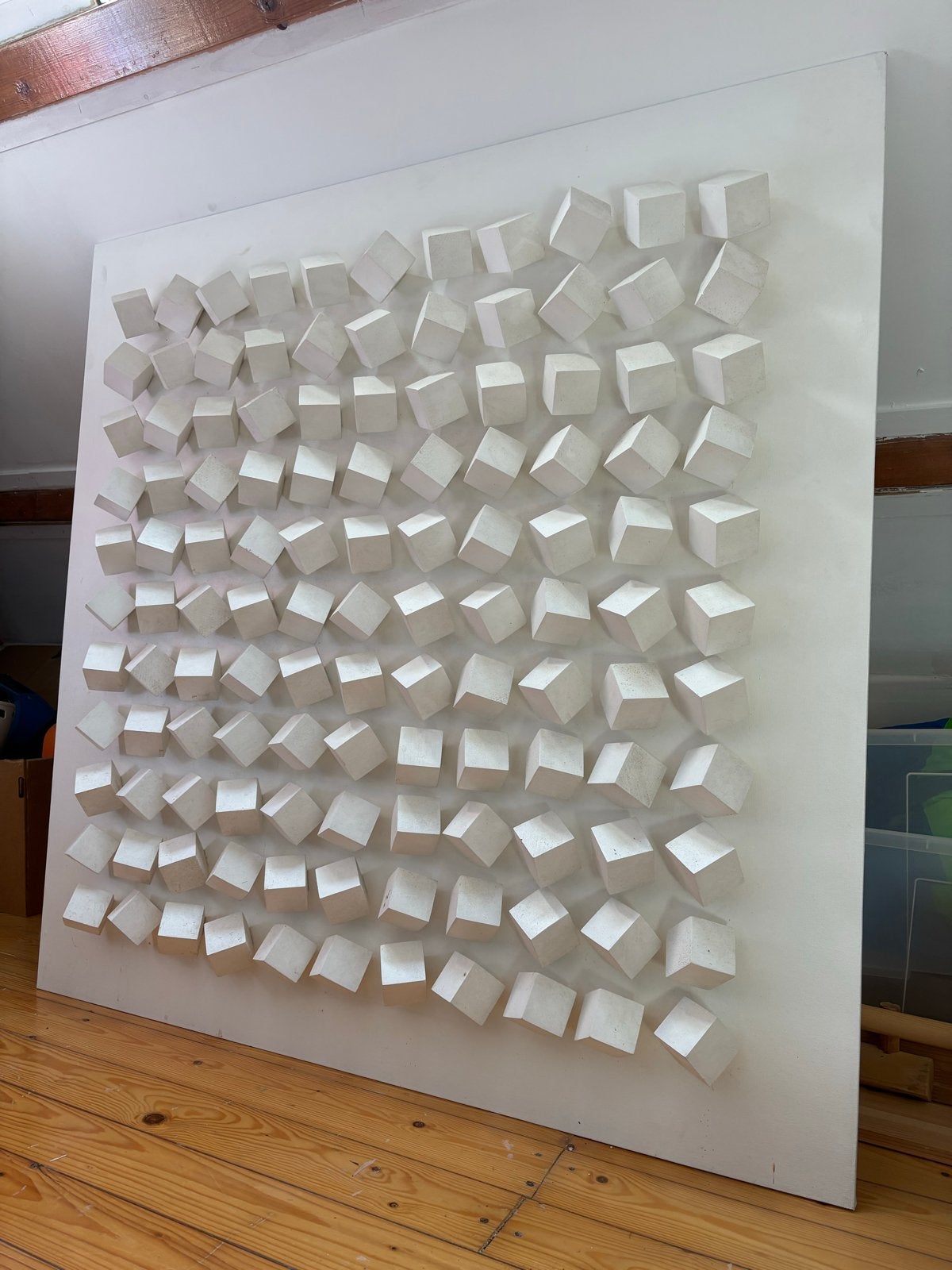 3D Kubus Kunstwerk - Ciro Silva 2008, Ophalen