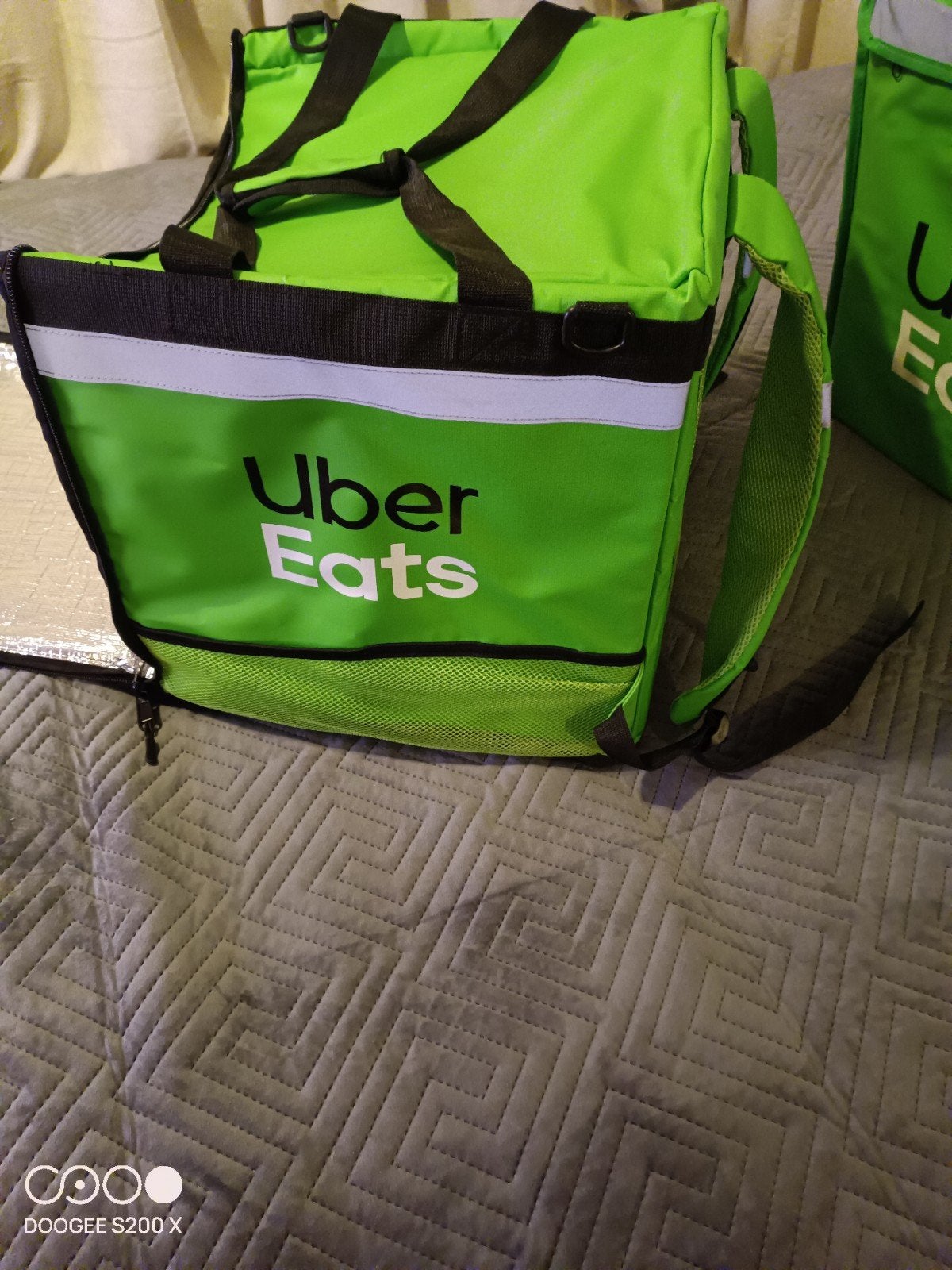 Zgan: 2x Uber Eats Bezorgtas / Rugzak, Ophalen, Zo goed als nieuw