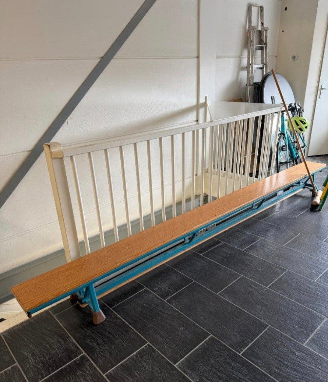 Vintage turnbank gymbank 3,60 meter, Ophalen
