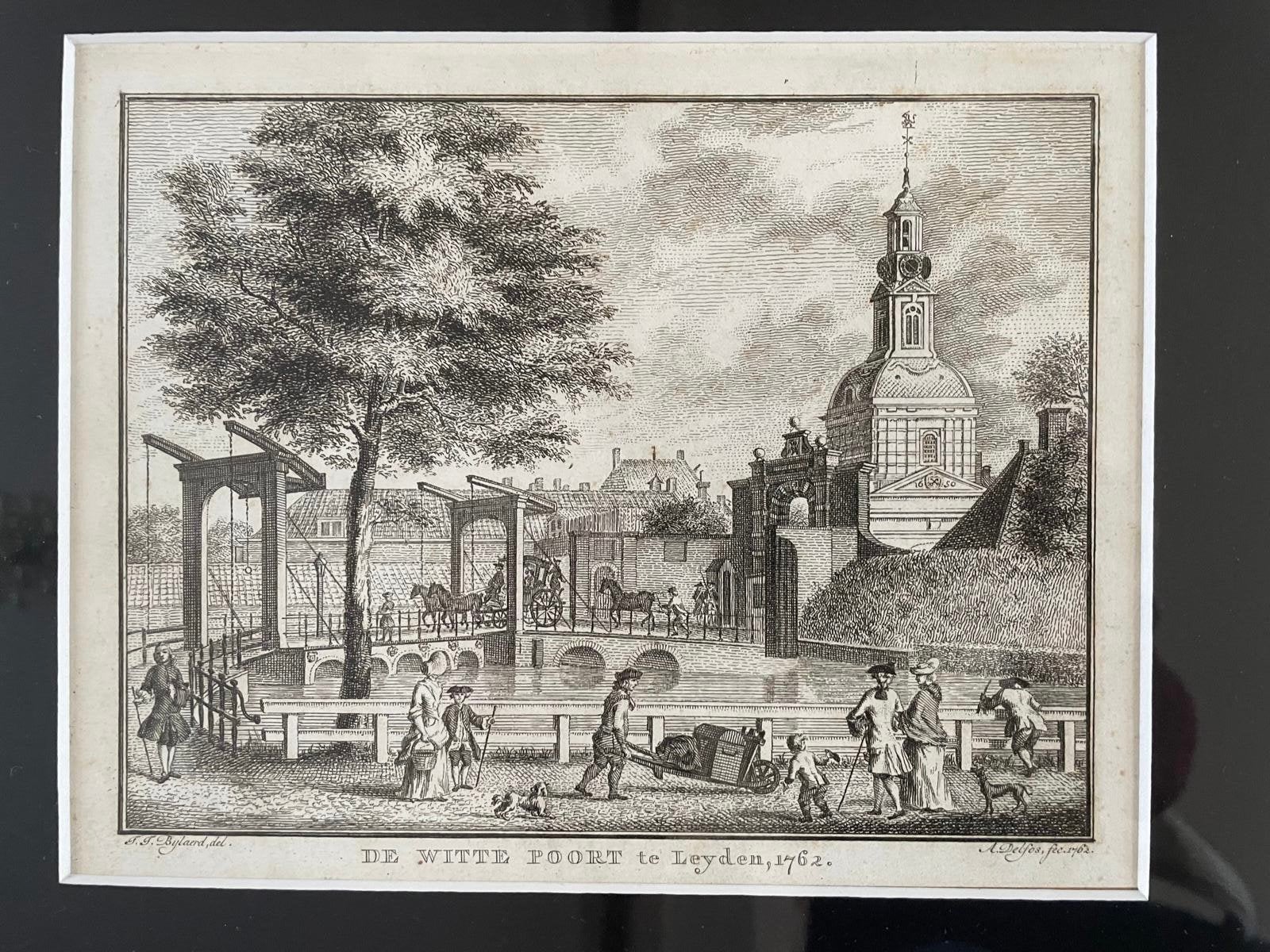 Kopergravure in lijst uit 1762 van Leiden, Antiek en Kunst, Verzenden
