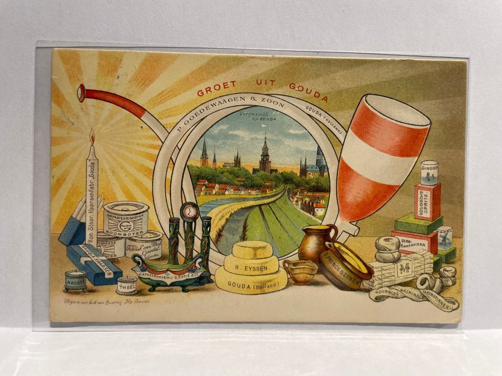 Gouda - Groet uit, Verzenden, Voor 1920, Gelopen, Zuid-Holland