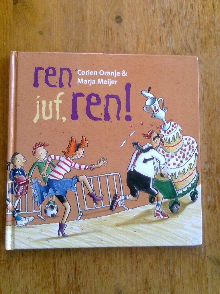 Ren juf, ren! , door Corien Oranje, Boeken, Ophalen of Verzenden, Gelezen, Fictie algemeen