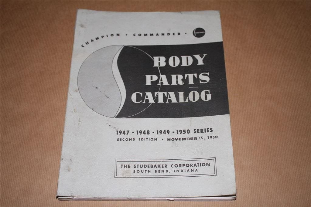 Studebaker Body Parts Catalogue - 1947 to 1950 Series !!, Ophalen of Verzenden