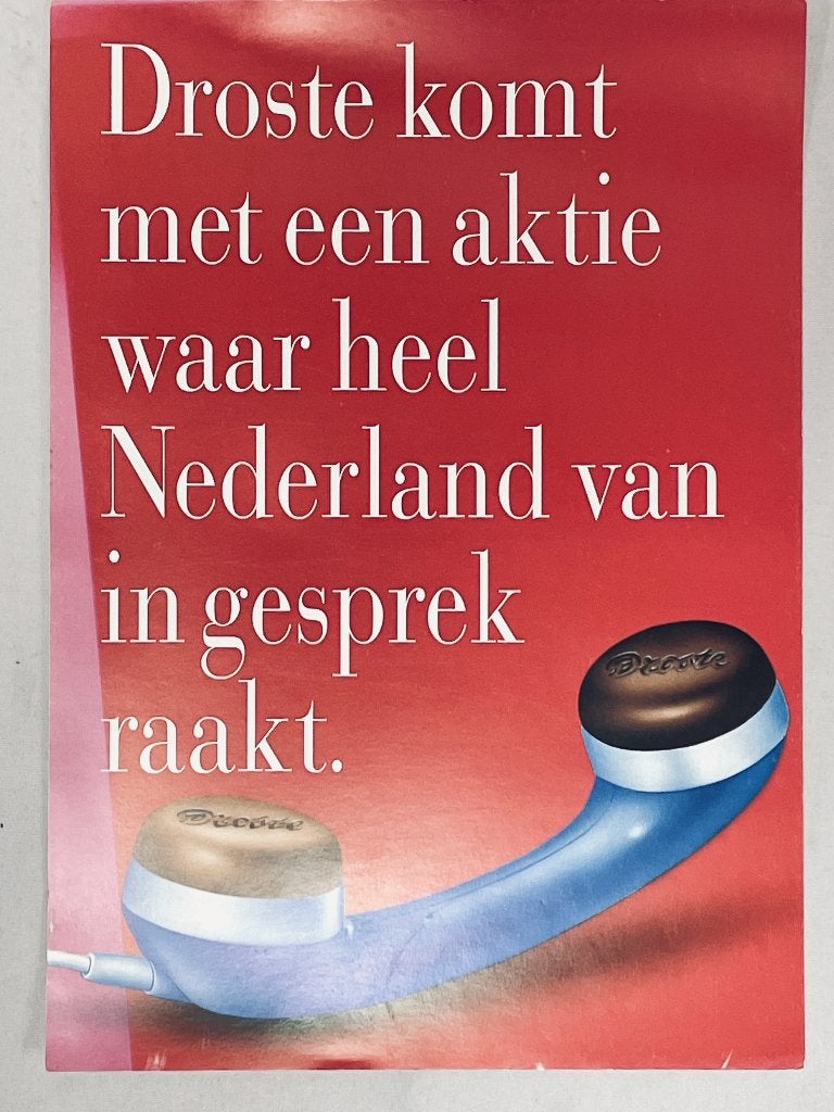 Droste 'De Kus actie' info flyer voor winkeliers B2B, Gebruikt, -, -, Overige typen