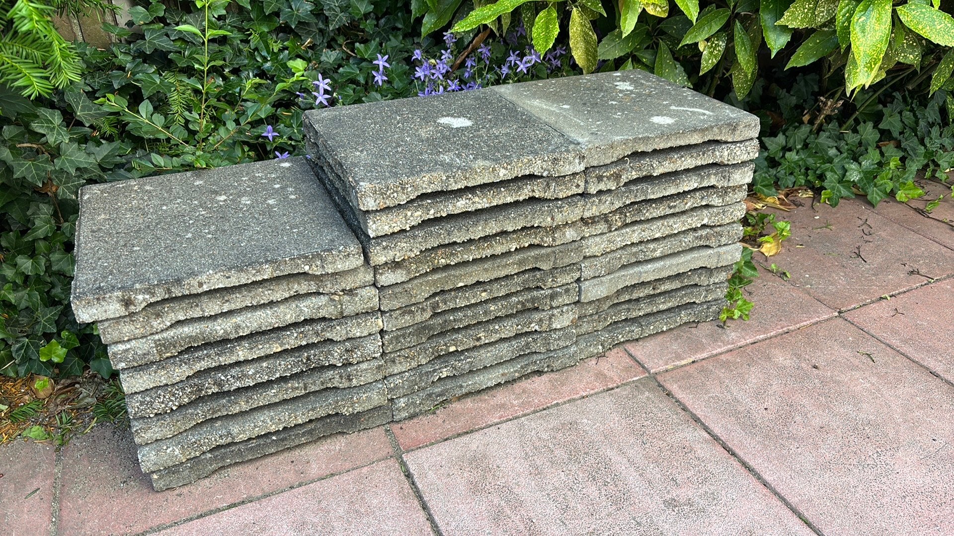 Drainagetegels beton daktegels dakterras, Tuin en Terras, Tegels en Klinkers, Ophalen, Gebruikt, 10 m² of meer, Beton