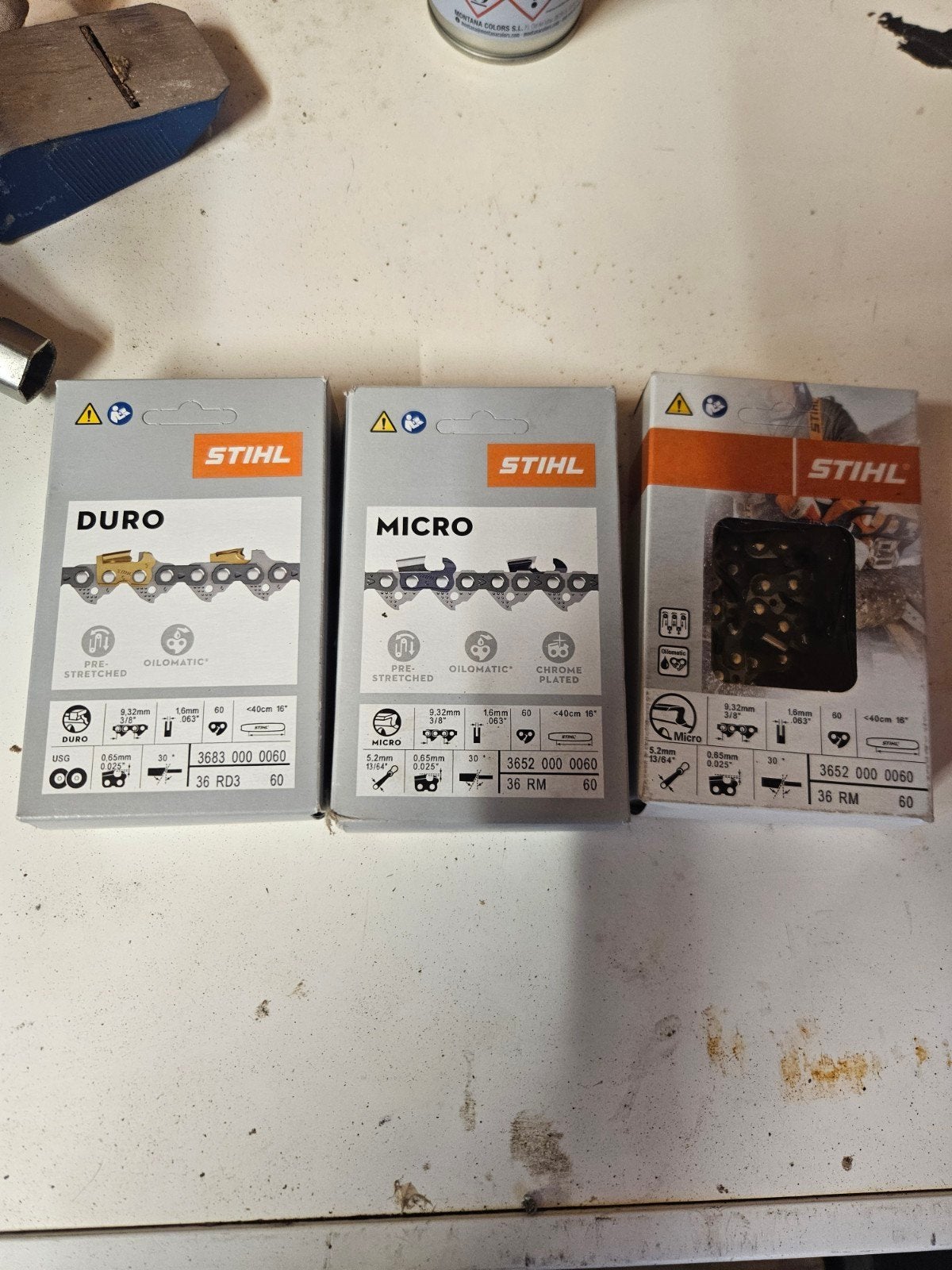 Stihl kettingzaagkettingen - Duro en Micro, Ophalen of Verzenden