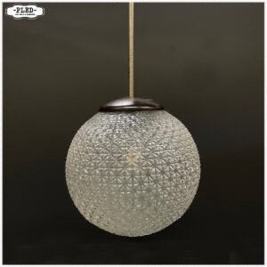 Vintage lampen Hanglampen doorsnee 30cm Bollanp, Ophalen, Gebruikt, Vintage Boho Midcentury, E27 (groot)