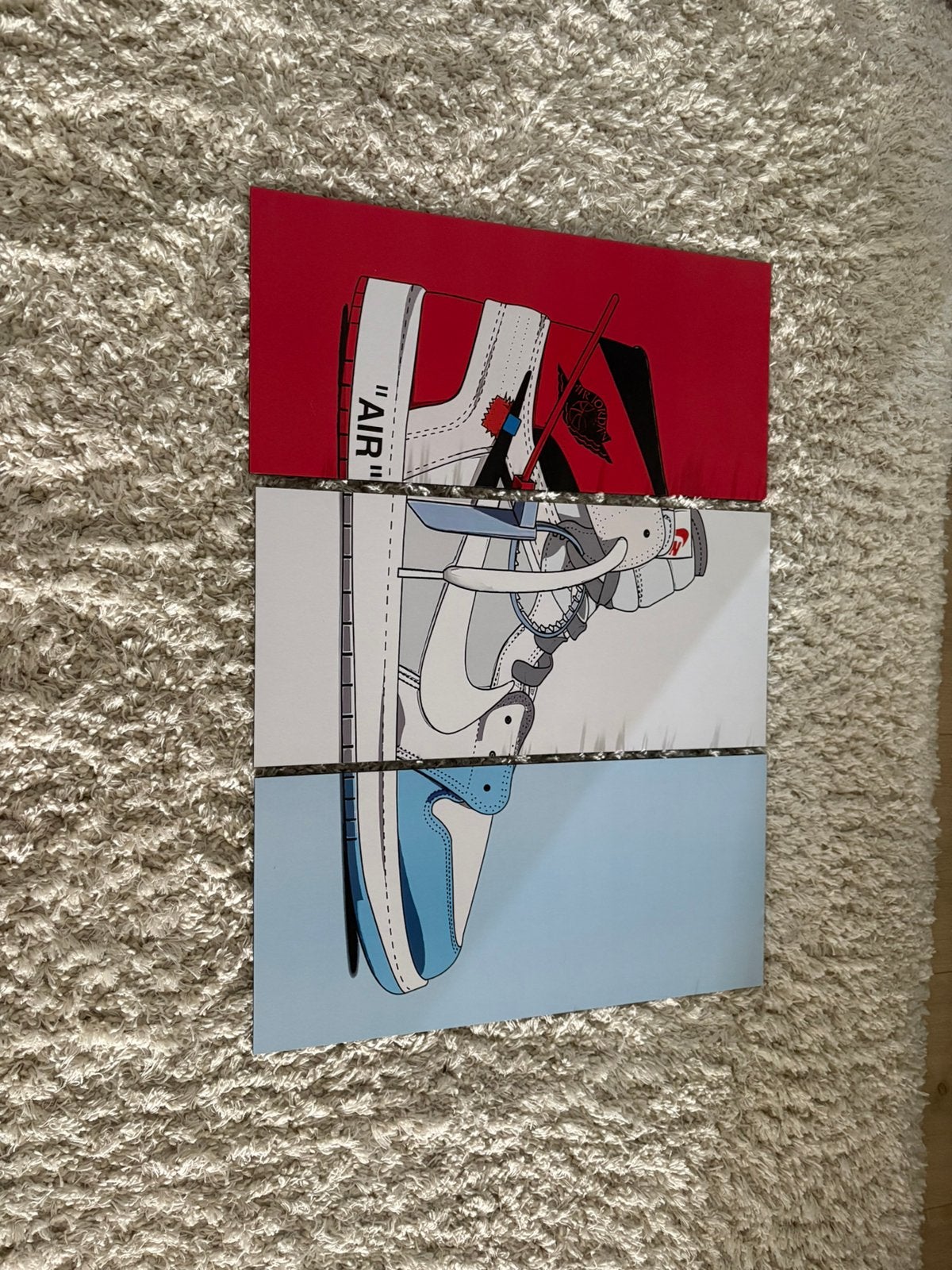Nike schoen 3 luik, Ophalen