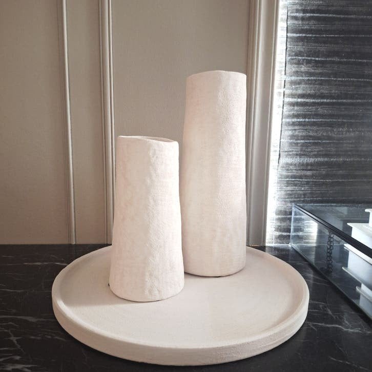 Mooi creme licht beige tray schaal dienblad ruw zandsteen, Huis en Inrichting, Nieuw, Ophalen of Verzenden, X, X