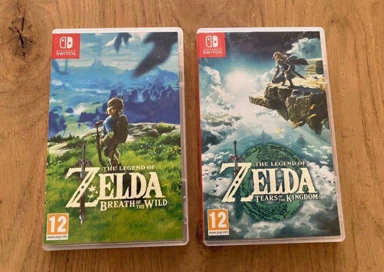 Zelda Breath of the Wild & Tears of the Kingdom. Samen 85€., Avontuur en Actie, 1 speler, Ophalen of Verzenden, Zo goed als nieuw