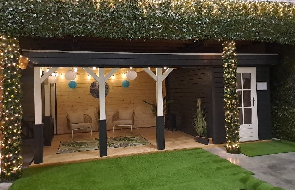 Lugarde buitenverblijf 600x360 cm | SHOWMODEL | €3.995, Ophalen, Zo goed als nieuw, Veranda