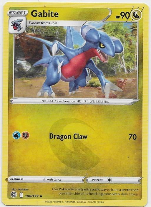 Brilliant Stars,  Gabite [uncommon] 108/172, Verzenden, Nieuw, Losse kaart