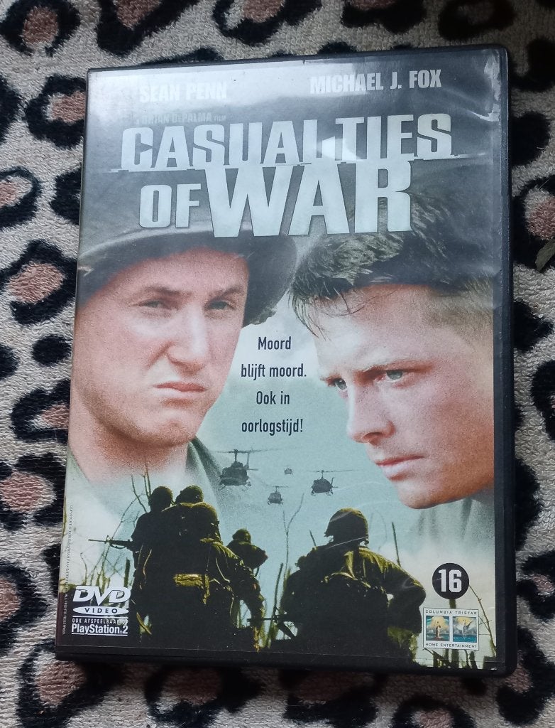 Oorlogsfilm Casualties of war (Sean Penn, Michael J. Fox), Vanaf 16 jaar, Ophalen of Verzenden, Zo goed als nieuw, Oorlog