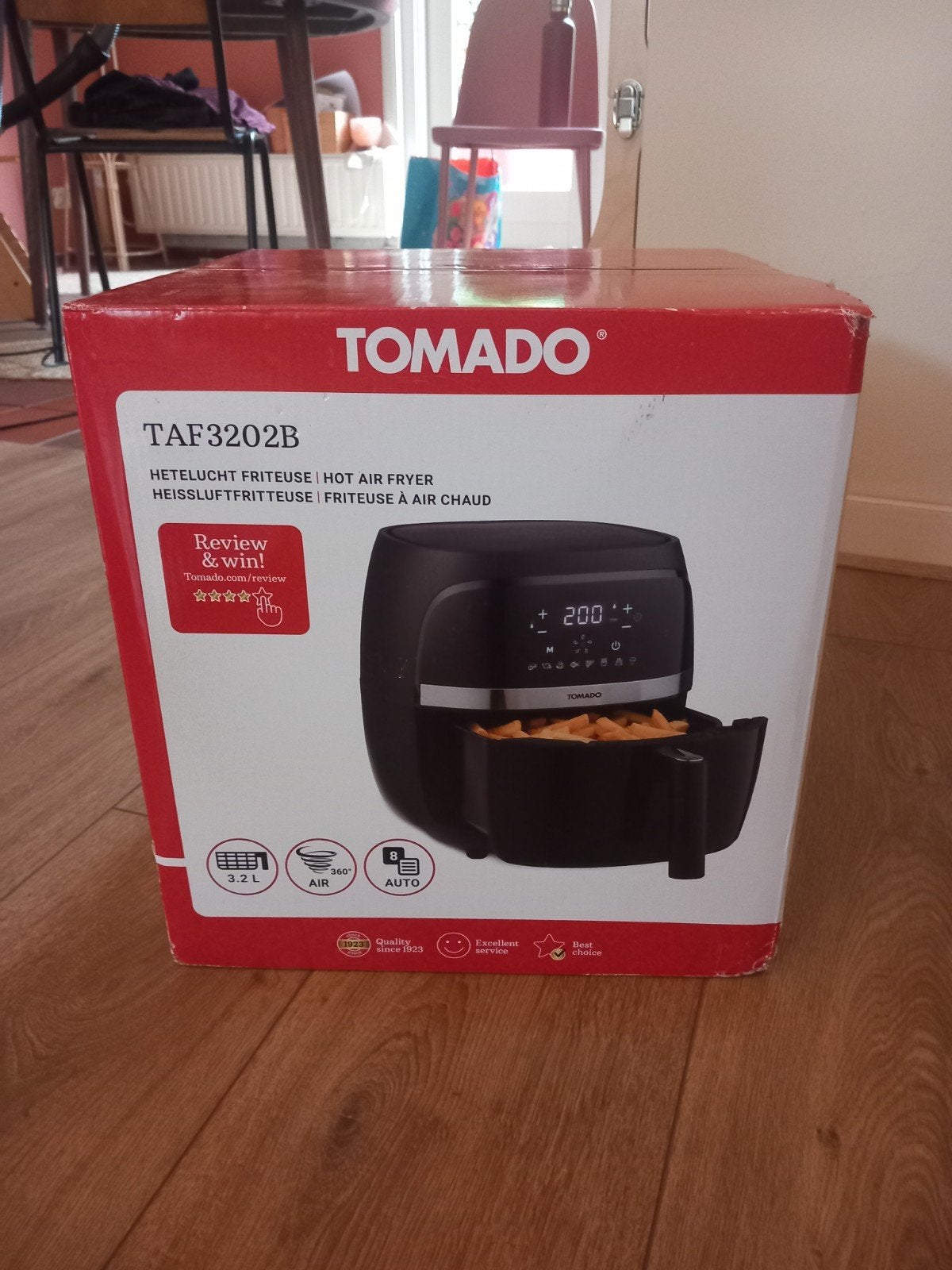Tomado airfryer nieuw in doos, Ophalen, Nieuw, Airfryer, 1500 gram of meer