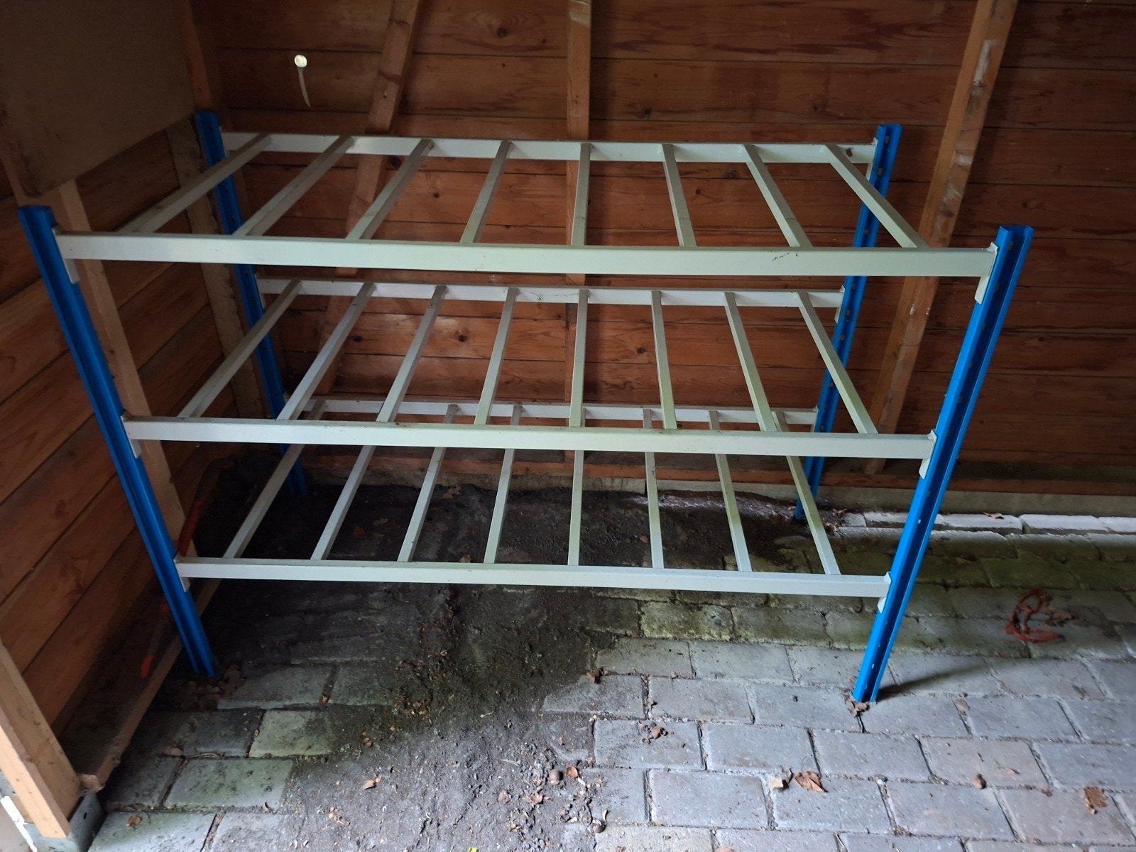 Stevig metalen rek - ideaal voor opslag, Huis en Inrichting, Ophalen, Gebruikt