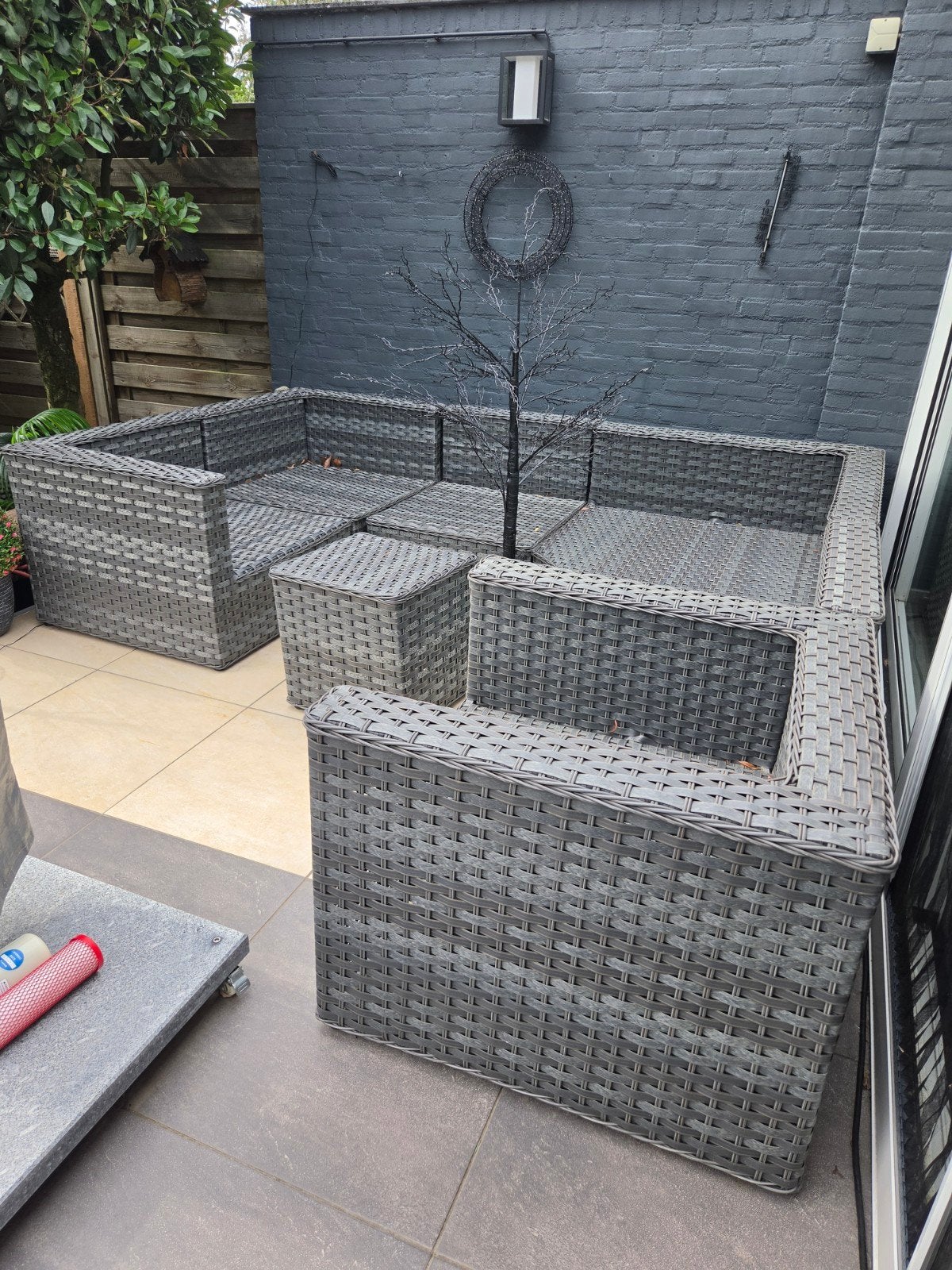 loungeset te koop, Ophalen, Zo goed als nieuw, Loungeset, 7 zitplaatsen