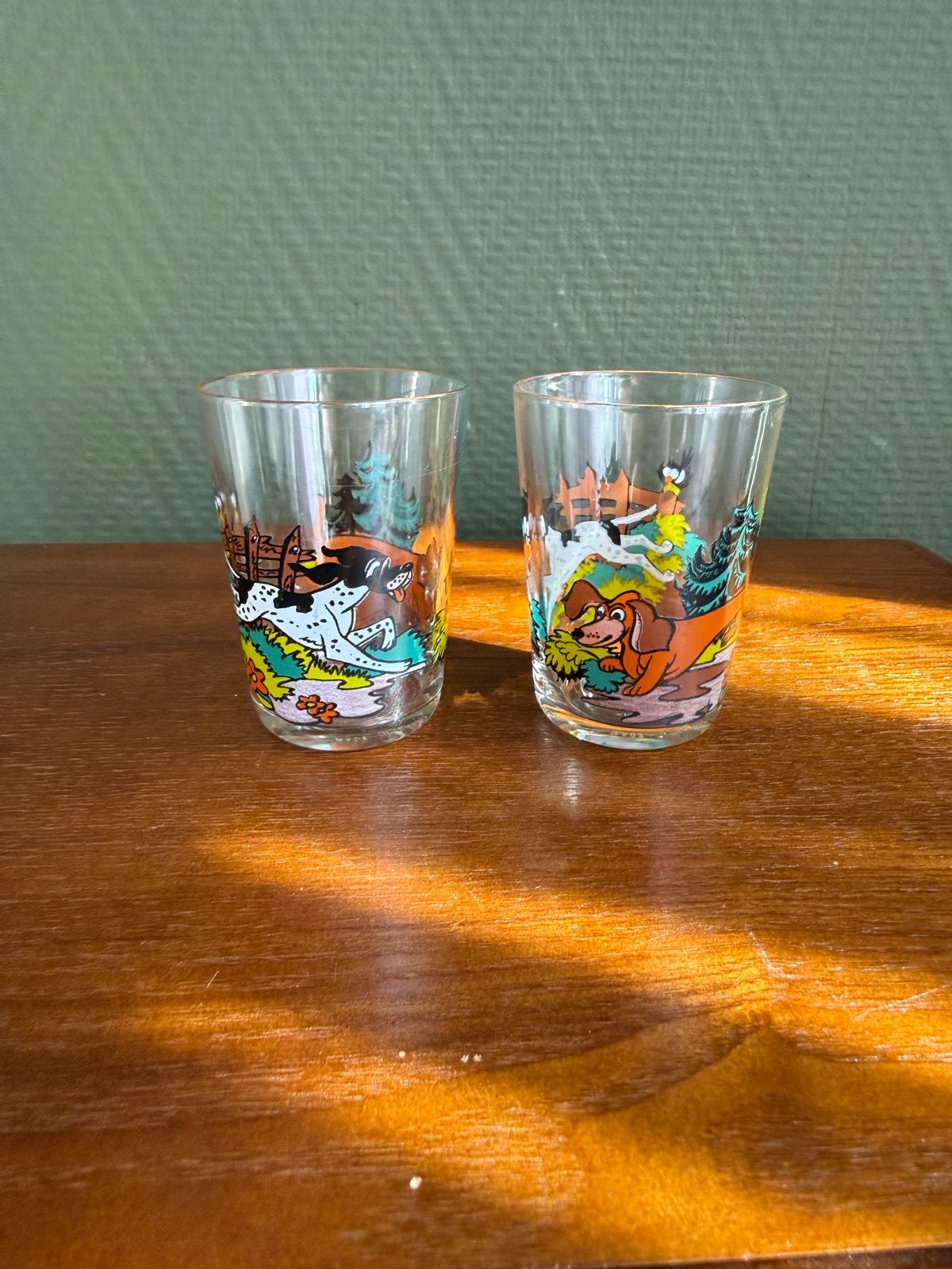 Vintage Franse drinkglazen VMC Reims jachttaferelen, Antiek en Kunst, Ophalen of Verzenden