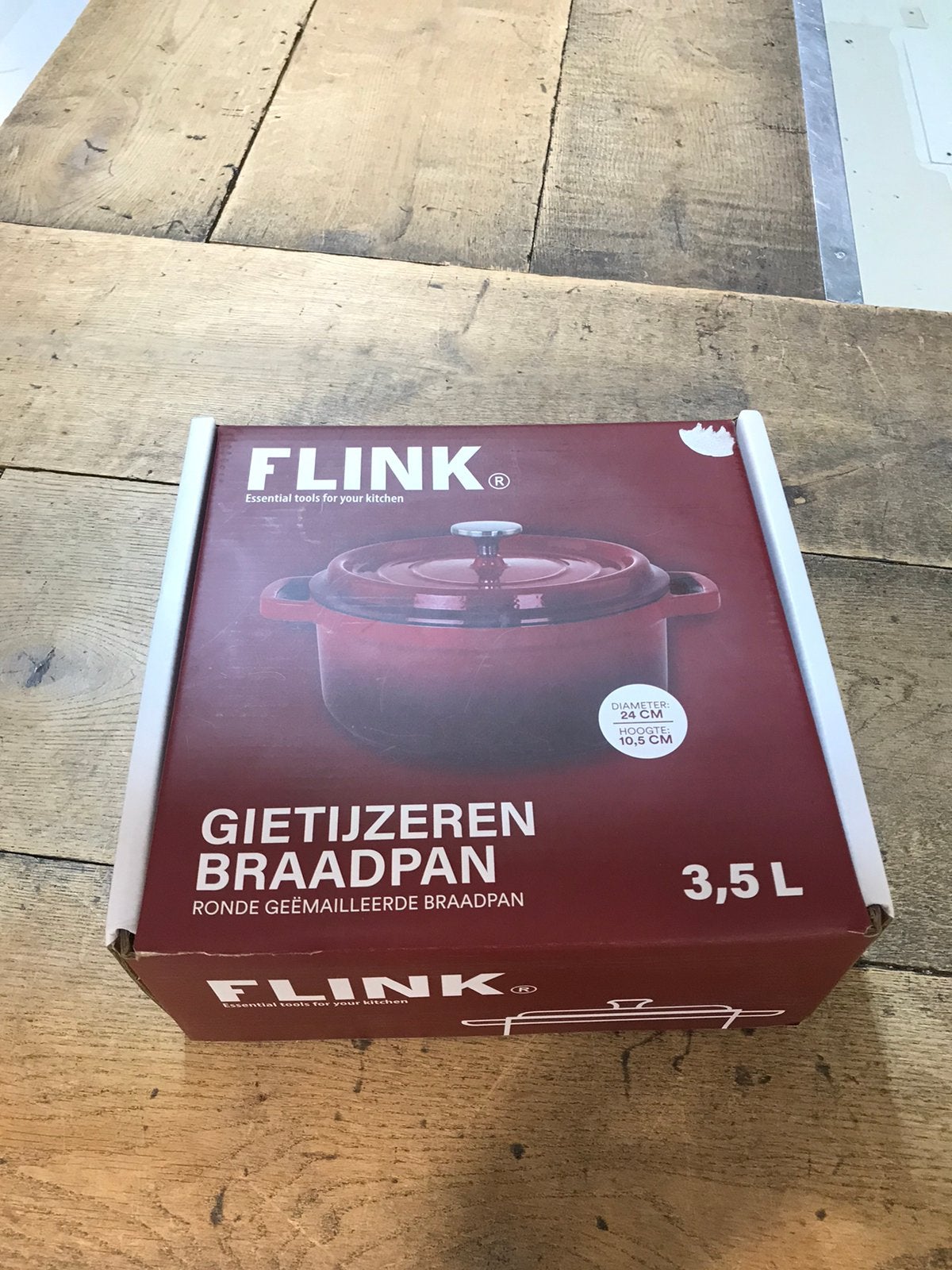 Gietijzeren braadpan, Huis en Inrichting, Keuken | Potten en Pannen, Ophalen of Verzenden, I, H, J