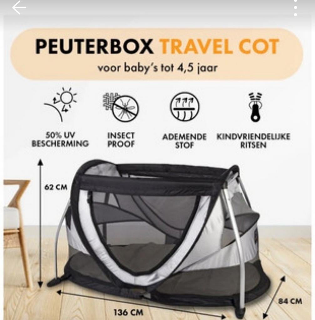 Deryan peuterbox - campingbedje, Ophalen