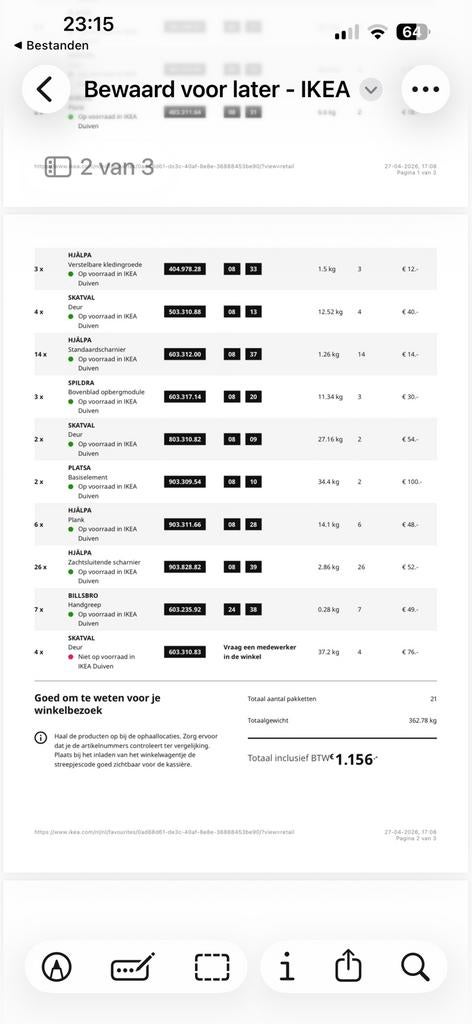 Ikea plasta kast, Nieuw, Minder dan 100 cm, 25 tot 50 cm, 50 tot 100 cm