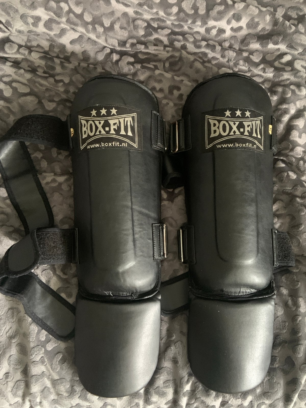 Boxfit kickboks/boks scheenbeschermers - Maat XL/L, Sport en Fitness, Ophalen of Verzenden, Gebruikt, Boksbeschermers