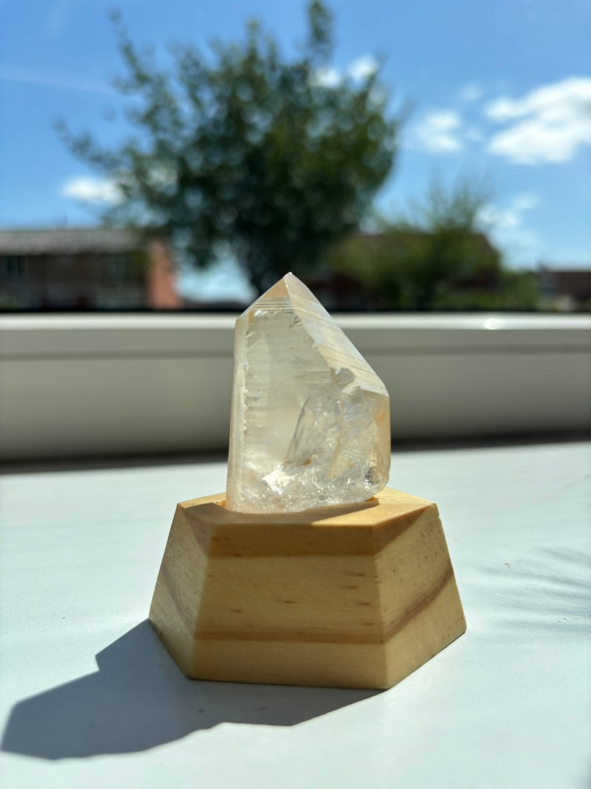 Lemurian Kwarts met Groeilijnen & Regenbogen – 62 gram, Ophalen of Verzenden, Mineraal