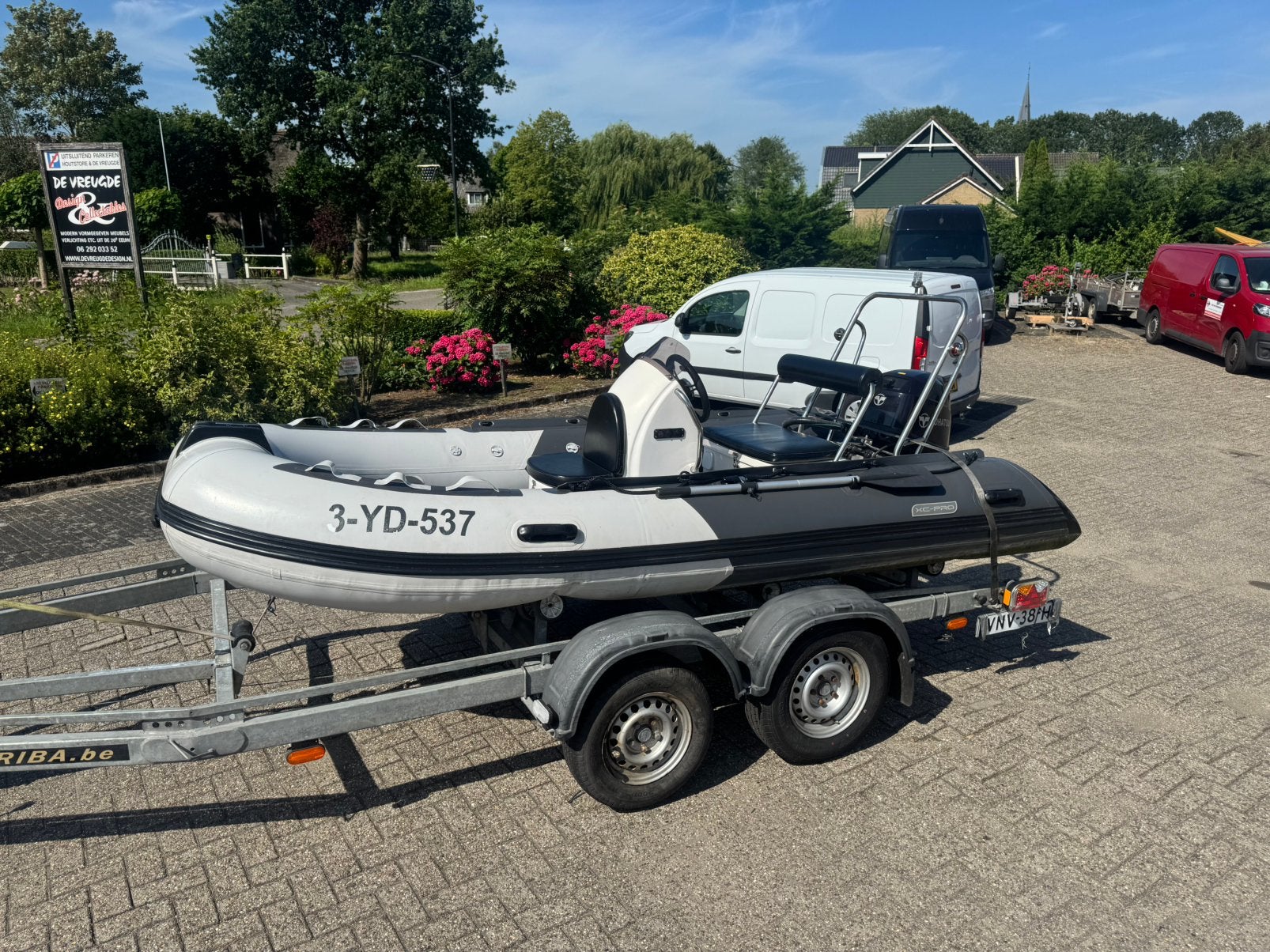 : Excellent 390 RIB (2019) – compleet en vaarklaar!, Watersport en Boten, Rubberboten, Gebruikt, Excellent, Afdekzeil, 30 pk