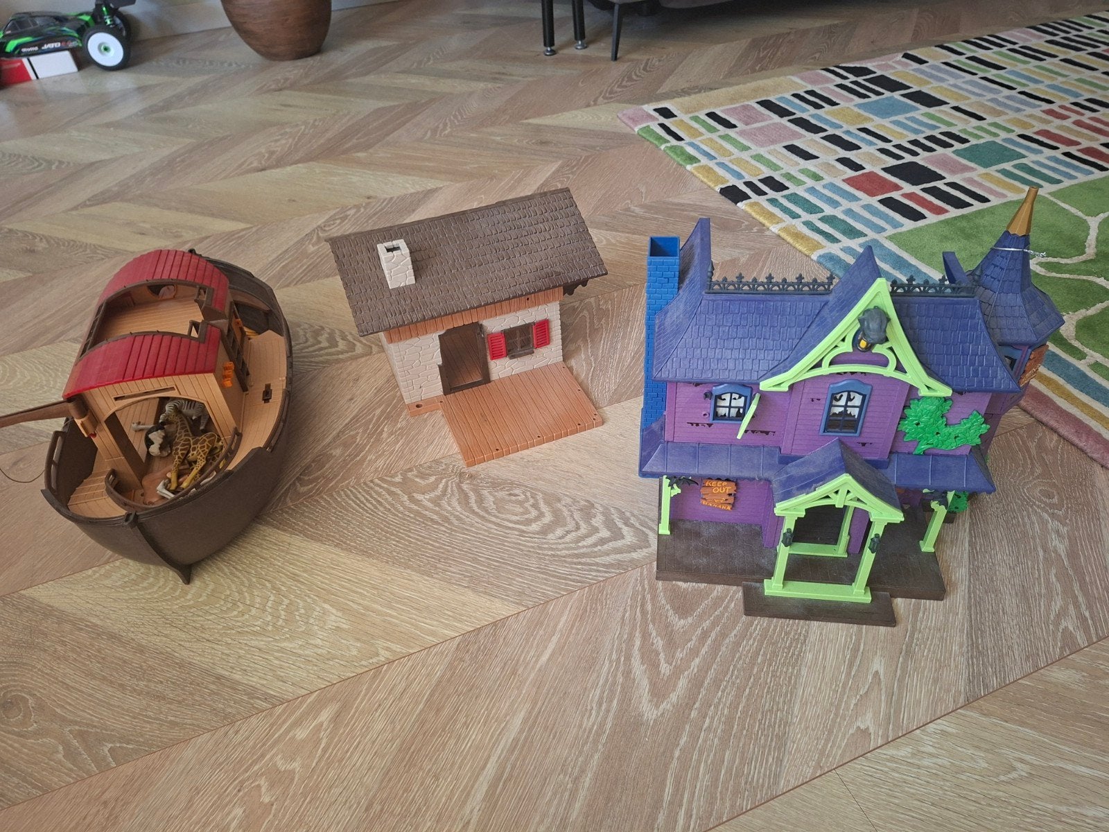 Playmobil set: Spookhuis, Boerderij en Ark van Noach, Kinderen en Baby's, Speelgoed | Overig, Gebruikt, Jongen of Meisje, Ophalen