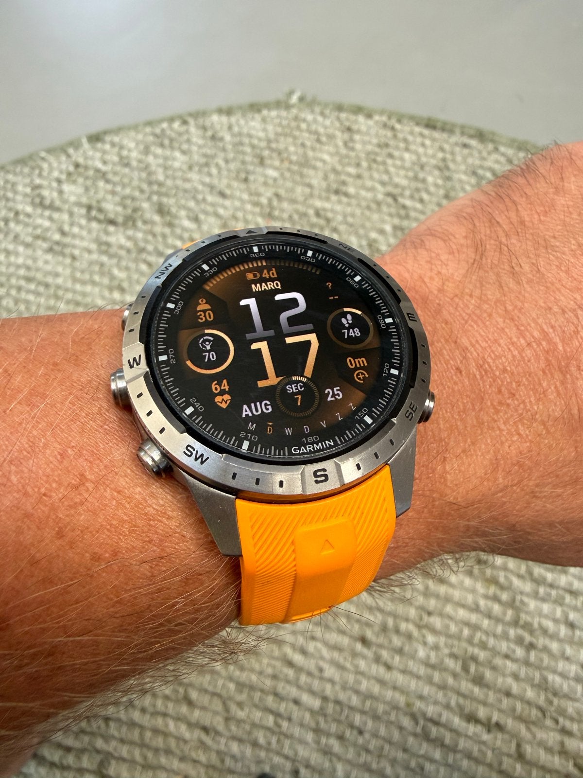 Garmin Marq Adventurer Gen 2 met extra bandjes, Afstand, Ophalen of Verzenden, Zo goed als nieuw, Waterdicht