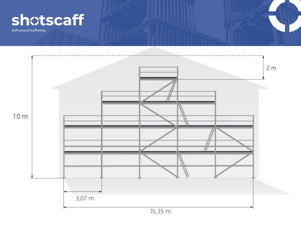 Aluminium steiger - licht en eenvoudig te installeren, Verzenden, Nieuw, Gevelsteiger, 5 meter of hoger