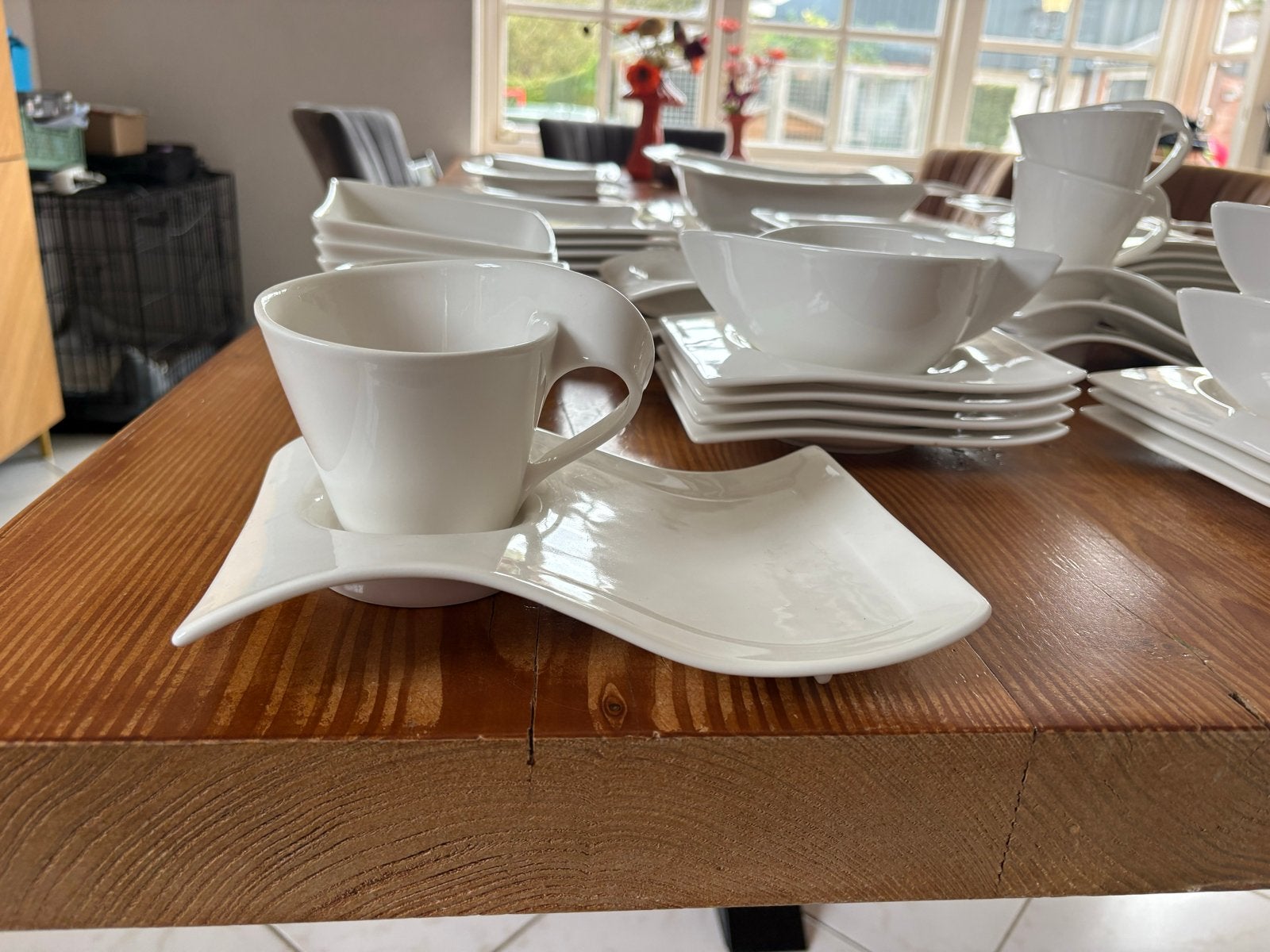 Villeroy & Boch NewWave servies - 50+ delig, Ophalen, Villeroy & Boch, Zo goed als nieuw, Modern