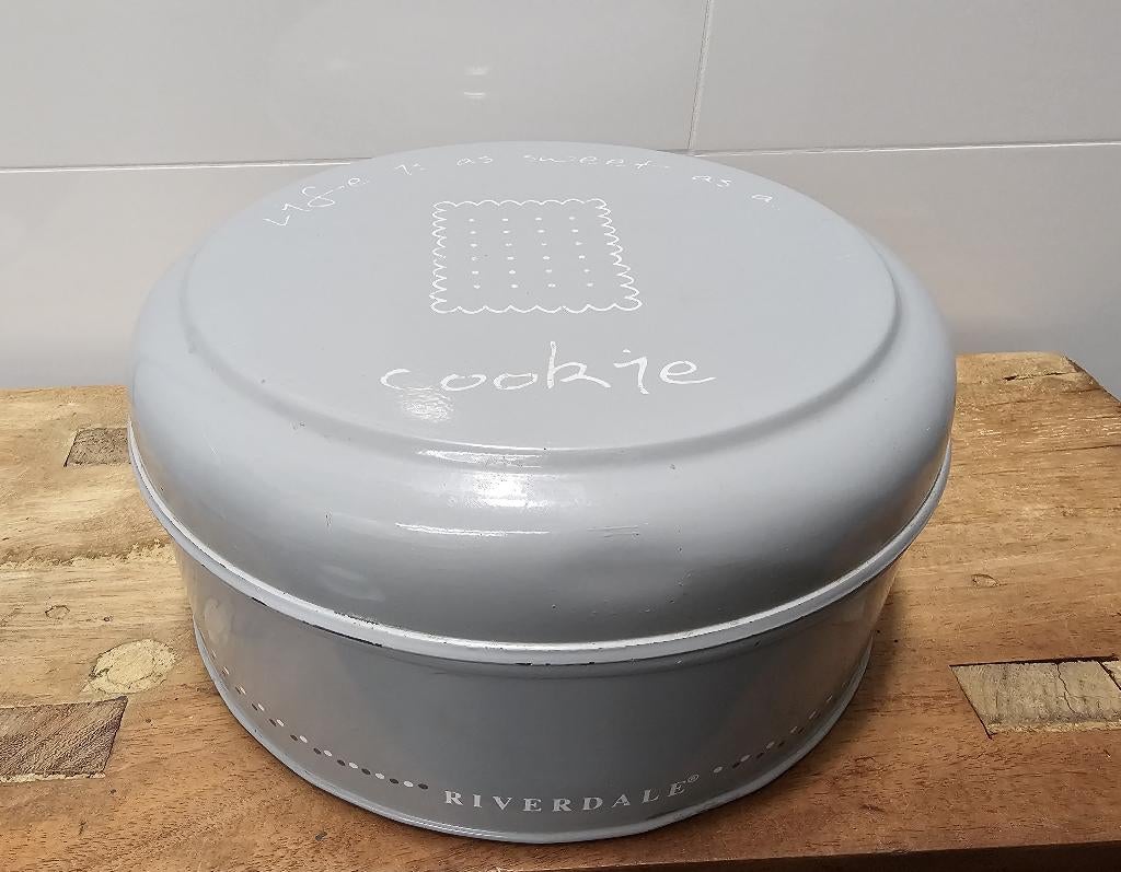 LEUKE "RIVERDALE" KOEKTROMMEL, Gebruikt, Ophalen of Verzenden, Voorraadpot, Metaal