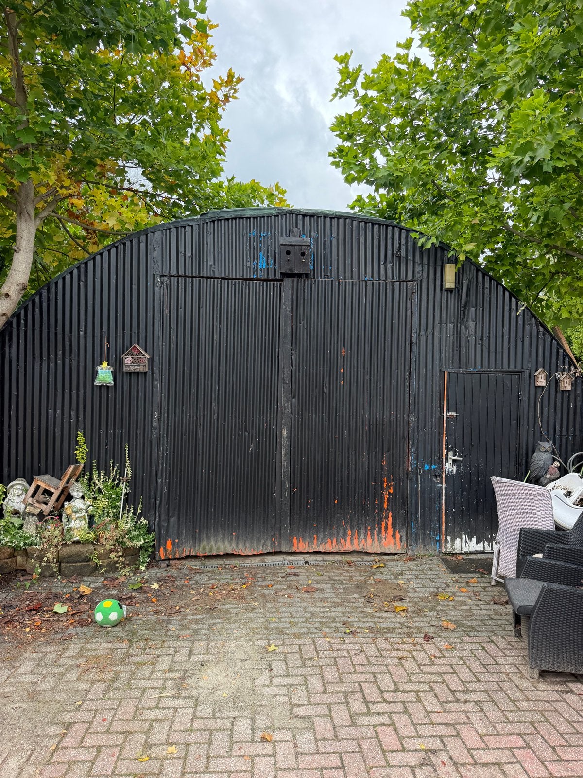 Robuuste metalen berging/loods -nishut, Ophalen, Gebruikt, Metaal, Overige typen