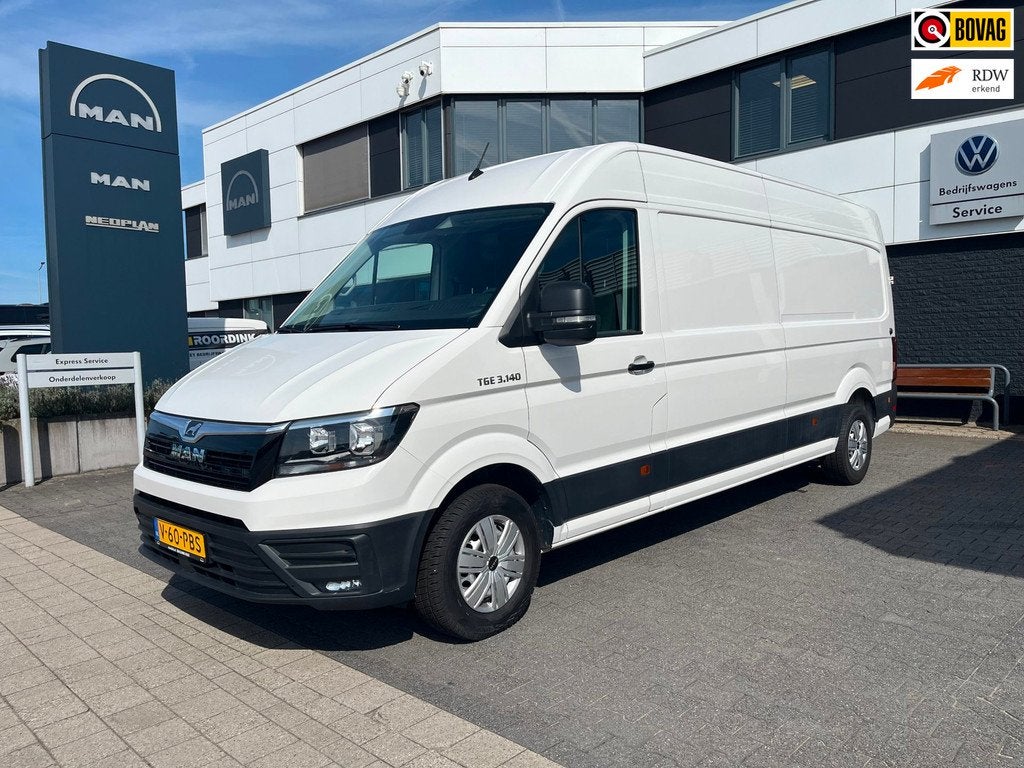 MAN TGE 35 L4H3, Auto's, Bestelauto's, Gebruikt, Euro 6, 4 cilinders, Wit