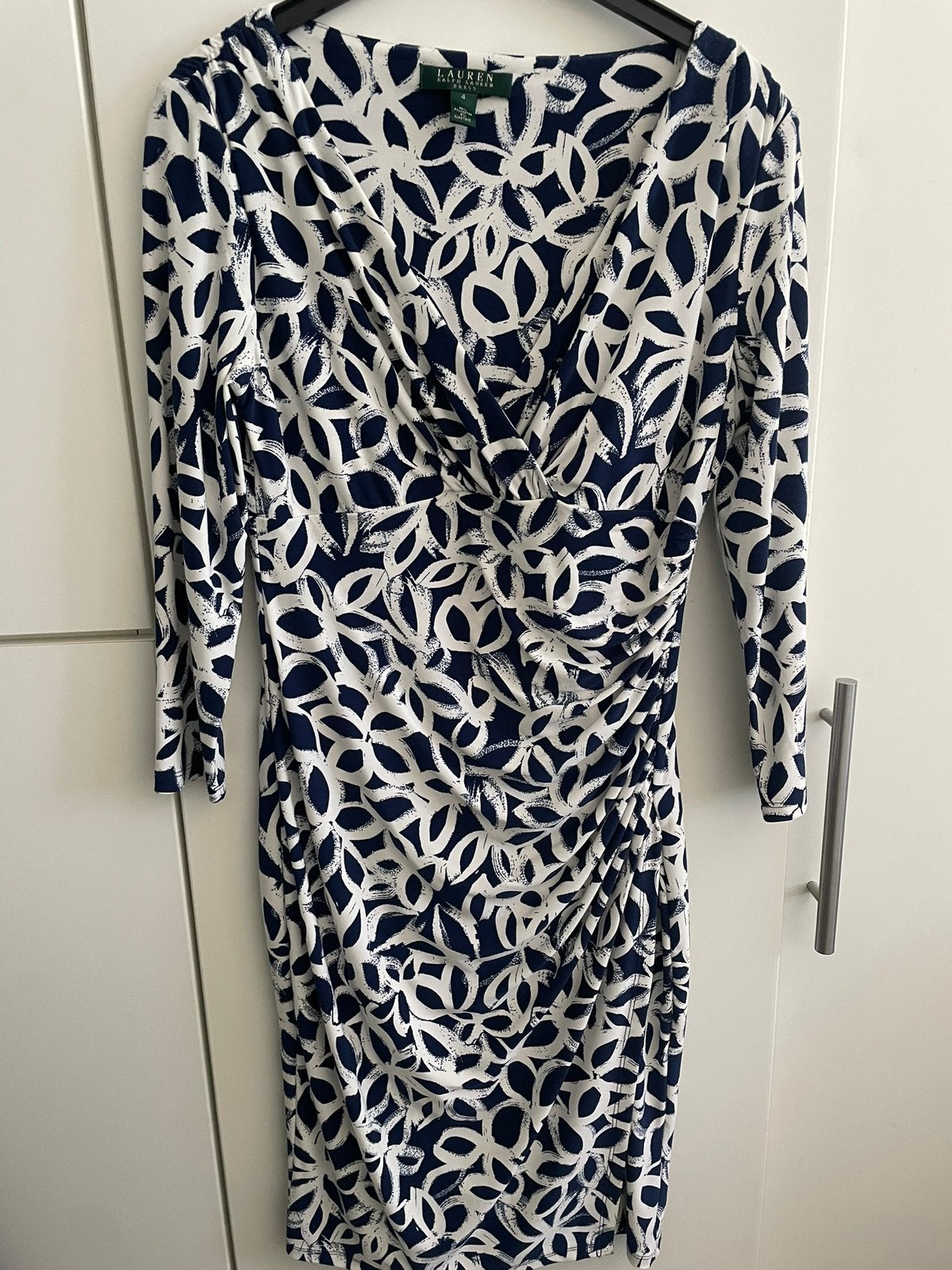 Elegante jurk Ralph Lauren maat 4 is 36/38, Blauw, Ophalen of Verzenden, Zo goed als nieuw, Maat 36 (S)
