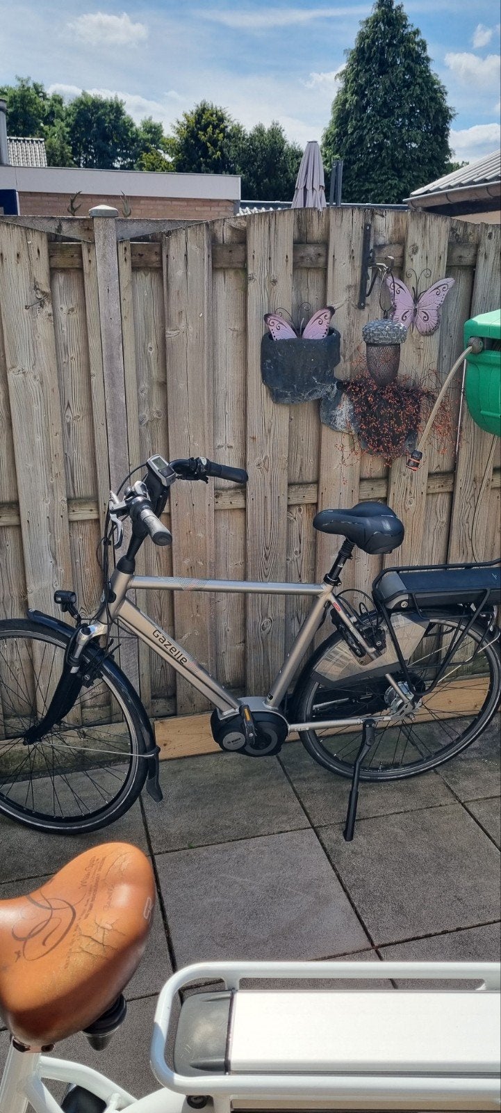 elektrische heren fiets, Velgrem, Zo goed als nieuw, 53 tot 57 cm, Ophalen